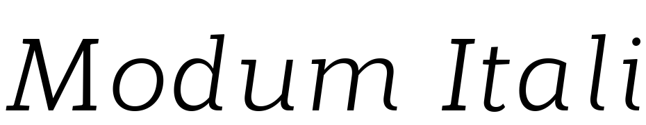 Modum Italic cкачати шрифт безкоштовно